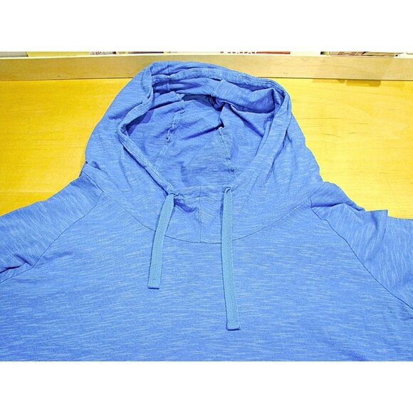 Columbia Womens Blue Rocky Ridge III Lightweight Pullover Hoodie Pouch Pockets L - Picture 5 of 12